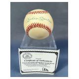 Mickey Mantle (HOF) Signed Baseball With COA From Stan The Man 