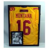 San Francisco 49ers Joe Montana #16 (HOF) Autographed "Throwback" Jersey With Career Achievement Pla