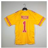 Warren Moon #1 (HOF) Autographed Football Jersey With Beckett Witnessed Authentication Sticker