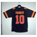 Isiah Pacheco #10 Autographed Football Jersey With Beckett Witnessed Authentication Sticker