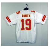 Kadarius Toney #19 Autographed Football Jersey With Beckett Witness Sticker
