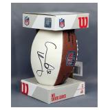 Creed Humphrey Autographed Wilson NFL Silver Series Mini Football With Beckett Witnessed Authenticat