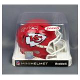 Kansas City Chiefs Joe Montana Autographed Riddell Speed Mini Helmet With TriStar Sticker 