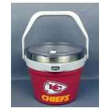 Kansas City Chiefs Mini Cooler, 9" To 15" Tall With Handle Extended 