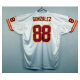 Tony Gonzalez #88 Kansas City Chiefs Reebox On-Field Jersey, Sz 60 