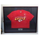Kansas City Chiefs Autographed T-Shirt, Signatures Include Derrick Thomas (HOF), Derrick Alexander A