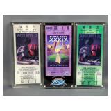 Super Bowl XXXIX And Super Bowl XL Tickets, In Acrylic Holders, Total Qty 3