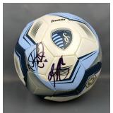 Sporting Kansas City Autographed Soccer Ball, Autographs Include Matt Beasler And Graham Zusi, With 