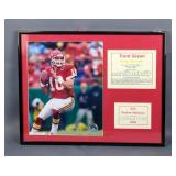 Trent Green Kansas City Chiefs #10 Framed Statistics And Photo, 11.25" x 14.25"