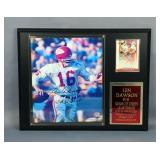 Len Dawson HoF Kansas City Chiefs #16 Autographed And Inscribed "SBIV MVP" Photo, And Legends Tradin