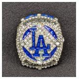 Los Angeles Dodgers Replica 2020 World Champions Ring, #5 Seager, Size 12-13 