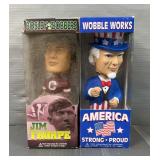Jim Thorpe (HOF) Bobble Head By Bosley Brothers And Uncle Sam Funko Inc Wobble Works Bobble Head, Bo