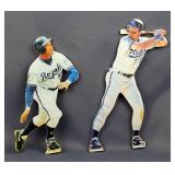 George Brett 1993 Upper Deck Trading Card, Kansas City Royals And Royals Baseball Club 18" Mini Bats
