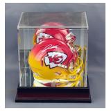 Autographed Riddel Mini Helmet With Mirror Backed Display Case, 9" x 8.5" x 6.5"