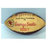 Kansas City Chiefs 1973 Commemorative Game Ball Presented To George Seals Dated September 30, 1973