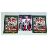 Autographed Kansas City Chiefs Trent Green Photo And Negro League 1996 Posters, Qty 2 