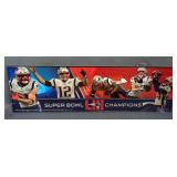 New England Patriots Super Bowl 36 And 38 Framed Team Photos, And Super Bowl 53 Wood Wall Decor