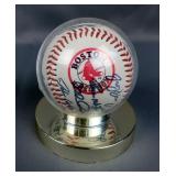 Boston Red Sox Multi Autograph Baseball, With Acrylic Display Case