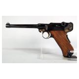 Interarms Mauser Parabellum 9mm Luger Pistol SN# 11 013656, US Seal Stamped On Top Of Frame, 6" Bbl,