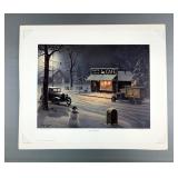 Jesse Barnes "Supper And Small Talk" Signed And Numbered Print, 1448/2800, Includes COA, Print Envel
