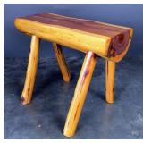Hand Crafted Log Stool 