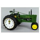 Danbury Mint John Deere Diecast Model B Tractor Clock