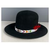 Billy Jack Style Hat, Marked Yellowstone National Park On Inside, Size 7 1/4 