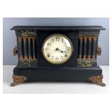 Ingraham Mantle Clock, Approx 11” x 15.5” x 6.5” 