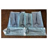 Stainless Steel Surgical Sponge Forceps In Sterilization Pouches