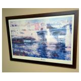 Renoir Bridge At Chatou Framed Print, 27" x 39" 