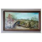 Anne Schwantes Signed Oil On Canvas Landscape Painting