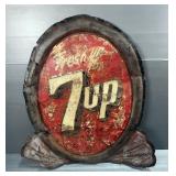 "Fresh Up With 7up" Tin Sign, Approx 41" x 39" 