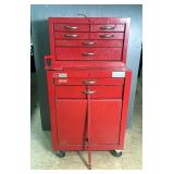 Craftsman Stacking Toolboxes, Includes 6 Drawer Top Box And Two Drawer Lower Box With Cabinet, Overa