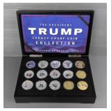 President Trump Commemorative Coin Collection, In Display Case