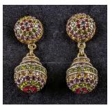 Heidi Daus Swarovski Crystal Stud Earrings