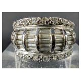 Sterling Silver And Cubic Zirconia Gemstone Ring, Size 7