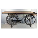 Bicycle Base Console Table, 36.5 x 73 5" x 18.25"