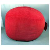  Lovesac Red Beanbag Chair, Approx 48" x 48" x 48"