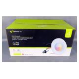 NitensiLab Wi-Fi & Bluetooth Smart Recessed Downlight, Multicolor And Tunable White, 4-Pack, In Orig