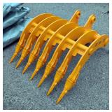 2026 GIYI CAT305 Excavator Rake With Teeth, Unused