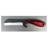 Sheepsfoot Fixed Blade Knife, 4.25" Blade, In Leather Sheath 