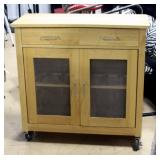 Rolling Kitchen Island Cart, 35"W x 35"H x 16"D