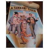 Sterlite 3 Drawer Cart with Flag Stickers, Peoples Gallery Advertising Prints, Qty 3, It