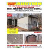 ONLINE PROBATE COURT AUCTION  3BR 2BA Mobile Home and Outbuildings on 20 Ac