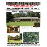 ONLINE ABSOLUTE AUCTION of 3BR 2BA Brick Home in Forest Hills Subdivision