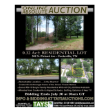 Online Absolute Auction - Residential Lot in the Heart of Town