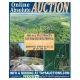 ABSOLUTE ONLINE AUCTION: 168 Ac in 2 Tracts - East Fork Obey River - Muddy Pond (Overton Co.)
