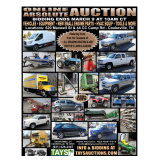 ONLINE ABSOLUTE AUCTION - VEHICLES, EQUIPMENT, TRAILERS, NEW SMALL ENGINE PARTS, HVAC EQUIP, TOOLS