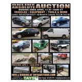 ONLINE ABSOLUTE AUCTION - VEHICLES, EQUIPMENT, TOOLS & MORE