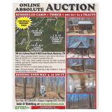 ONLINE ABSOLUTE AUCTION - REMODELED CABIN, TIMBER, 202 Ac in 3 TRACTS